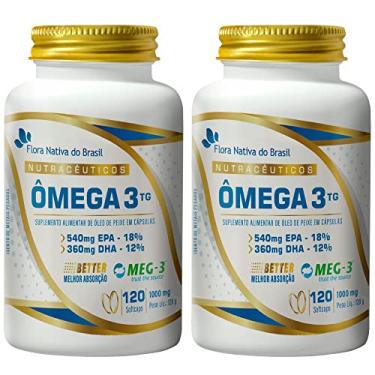Imagem de KIT 2X Ômega 3 TG 1000mg 120 cápsulas - Flora Nativa
