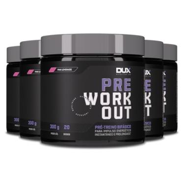 Imagem de Kit 5 Pré Treino Dux Pre Workout Mango Twist 300g