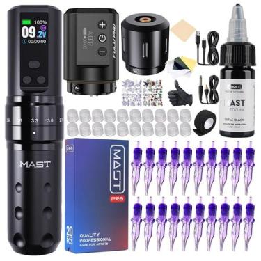 Imagem de Kit de tatuagem MAST TATTOO Mast Fold2 Pro Wireless com 2 baterias