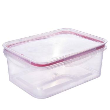 Imagem de Pote hermético Trava Mais 2,6 litros vermelho Plasutil ref.13996