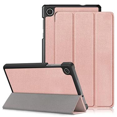 Imagem de DINGGUAGUA Capa para Lenovo Tab M8 Gen 4 2023, capa leve e fina com suporte para tablet Lenovo Tab M8 4ª geração TB300FU, ouro rosa