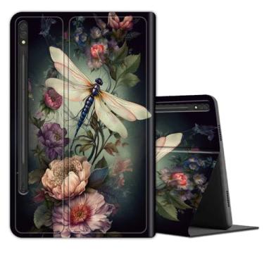 Imagem de Capa para tablet Samsung Galaxy Tab S9 Plus/S9 FE Plus 5G 12,4 polegadas 2023 (modelo SM-X810/SM-X816B/SM-X818U/SM-X616B), capa de couro com suporte multiângulo com hibernar/despertar automático,