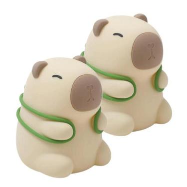 Imagem de Kit 2 Abajur Capivara Luminária Noturna Led Lâmpada - Genérica, Capiva