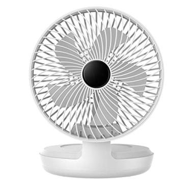 Imagem de ZZTWER Ventilador elétrico portátil pequeno, mini ventiladores pessoais de mesa, ventiladores recarregáveis por USB para casa, mesa, escritório, quarto, carro