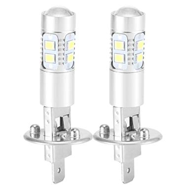 Imagem de Generic 2x H1 LED Lâmpadas de Nevoeiro 6000k Branco de 1600lm de Blipless 360 Graus Plug e Jogo Com LEDs de 20pcs para Luzes de Nevoeiro de Acionamento por Carro