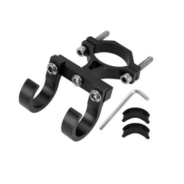 Imagem de Motoforti Gancho de suspensão de motocicleta arco capacete de motocicleta suporte de bolsa de bagagem cabide para scooters bicicletas liga de alumínio preto 1 conjunto chave hexagonal arruela de