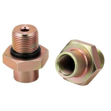 Imagem de Conector de linha do refrigerador de fluido de transmissão compatível com Ford Mustang 1997-2004 4.6L V8 (rosca 1/2-20UNF)