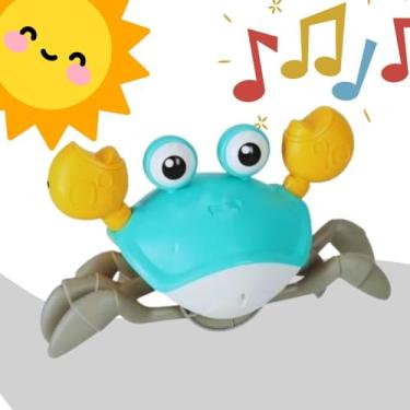 Imagem de Caranguejo Fujão Brinquedo Interativo Infantil – Brinquedo que Anda Sozinho, Musical e com Luzes – Educativo, Divertido e Estimulante a engatinhar para Bebês e Crianças