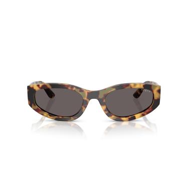 Imagem de Óculos de Sol Vogue Eyewear 0VO5585S 260587 Tam 54 / Amarelo Tartaruga - Lentes Preto