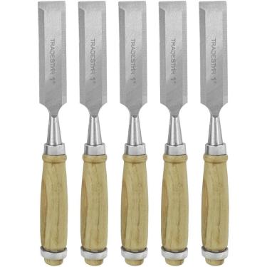 Imagem de Kit 5 Kit 5 Formão Madeira Corte Entalhe 1 Pol 25 Mm