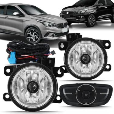 Imagem de Kit farol de milha do Fiat Argo e Cronos 2017 2018 2019 2020 2021 2022