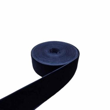 Imagem de Fita de veludo azul marinho 2,5 cm para decoração de guirlanda de Natal, ornamentos artesanais, embrulho de presente e fabricação de laços (azul-marinho, 2,5 a 5 jardas)