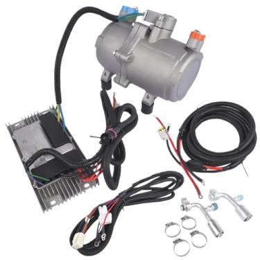 Imagem de Kit de compressor de ar condicionado elétrico universal automático AP03 12V, espiral horizontal semi-fechado