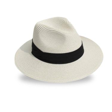 Imagem de Chapéu Panamá Gângster Fedora Unissex Estiloso