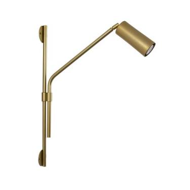 Imagem de Lustre Arandela Tubo Cilindro Articulada Ligação Direta Dourada 657 - 