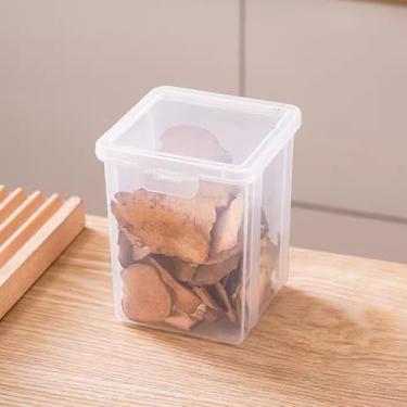 Imagem de Caixa selada de armazenamento de alimentos com tampa flip para geladeira alimentos legumes, frutas, caixas dispensadoras domésticas, média