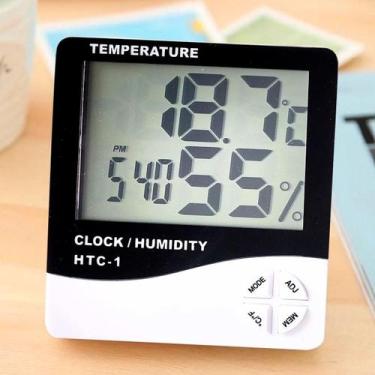 Imagem de Higrômetro Digital Medidor De Umidade E Temperatura