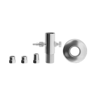 Imagem de Adaptador De Latão Com Regulador Para Filtro Censi Cromado Cromado 65022-01001