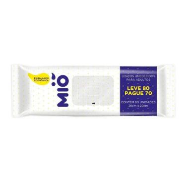Imagem de Lenço Umedecido para Adultos Mió Leve 80 Pague 70 Unidades