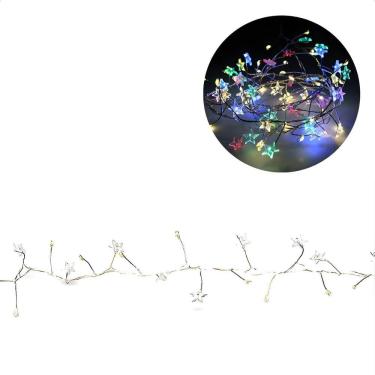 Imagem de Cordão Luminoso Natalino 1,8 Metros Led Estrelas Coloridas