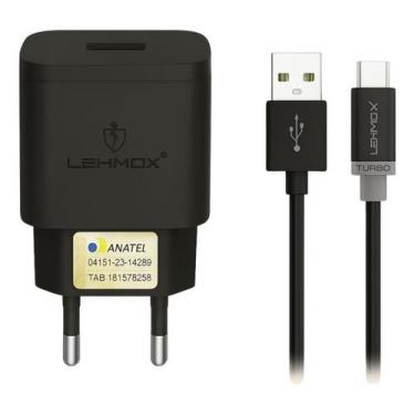 Imagem de Carregador Turbo Com Cabo Tipo C Para Motorola Samsung Xiaomi - Lehmox