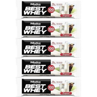 Imagem de Kit 5X Barra Proteica Best Whey - 1 Barra 30g Original - Atlhetica Nutrition-Masculino