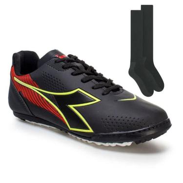 Imagem de Kit Chuteira Society Diadora Mondiale Alemanha +-Masculino