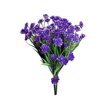 Imagem de Yalych Flores, 2 peças, plantas ao ar livre, plástico falso, vegetação, decoração de casa, cabeças de girassol, flores artificiais, flores artificiais