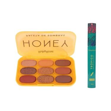 Imagem de Kit Ruby Rose Paleta De Sombras Honey+máscara Cílios Tropico