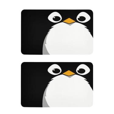 Imagem de Blueangle Conjunto de 2 ímãs de geladeira de rosto de pinguim - Ímãs decorativos engraçados de geladeira de cozinha - Seguro para lava-louças e decoração magnética durável (2)