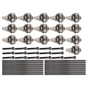 Imagem de Priprilod Braços balancim de rolo + conjunto de hastes 16x compatível com Chevy GMC LS1/LS2/LS6/LR4 5300 LM7 L59 LM4 L33 4.8L 5.3L 5.7L 6.0L 6.2L #10214664, 12569167, 25100-01