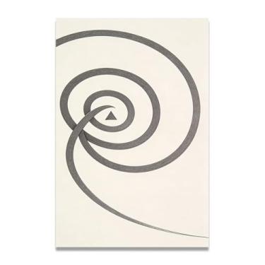 Imagem de LKXGRRSFG Contrastes suaves Lienzo Minimalista: Serenidad Paleta Neutra Gran Área Vacía para Espacio Tranquilo 19 x 30 cm sem moldura