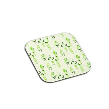 Imagem de Porta Copos Com Ilustração Personalizada Distanciamento Social - Tamanho 9x9 cm