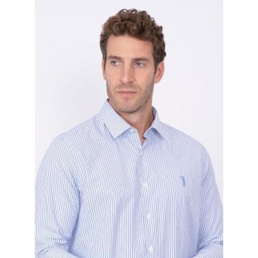 Imagem de Camisa Aleatory Listrada Manga Longa Jump Azul-Masculino