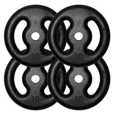 Imagem de Kit com 04 Anilhas de Ferro Fundido de 10 Kg-Unissex