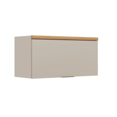 Imagem de Armário Basculante Allure Linea Brasil 80cm 100 MDF, Jequitiba/Gris Fo