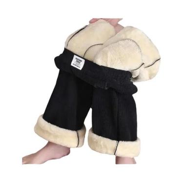 Imagem de Calças Femininas De Moletom Quentes Com Cintura Elástica, Casuais, Sol