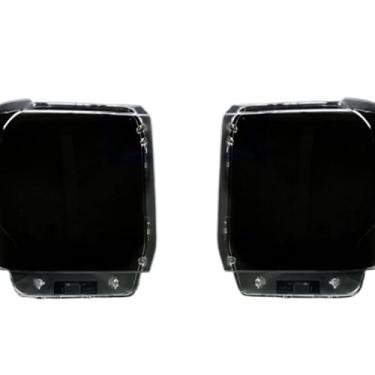 Imagem de Compatível com gmc sierra 2014 2015 2016 2017 2018 produtos de carro luzes capa lente do farol dianteiro do carro lente capa luzes escudo(Left And Right)
