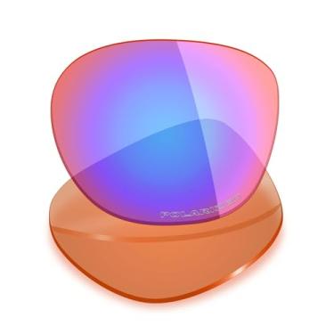 Imagem de Mryok Lentes de reposição polarizadas Plus para óculos de sol Oakley Latch OO9265 53 mm, HD Polarized, proteção UV, resistente a impactos e ajuste perfeito - Rosa cobalto
