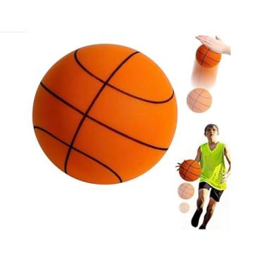 Imagem de Bola de basquete silenciosa, tamanho 7 – 75 cm, bola de basquete interna para crianças, adultos – Drible ultra silencioso e treinamento interno – bola de espuma de poliuretano de alto salto – sem