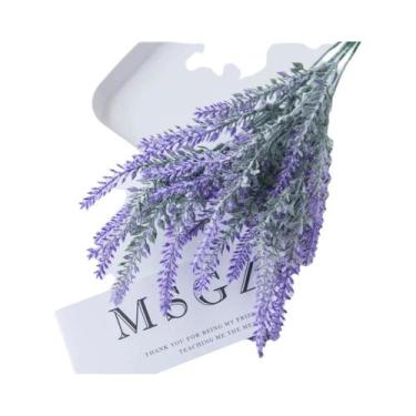 Imagem de Flores Artificiais Multicoloridas De Lavanda 5-10 Peças Para Decoração