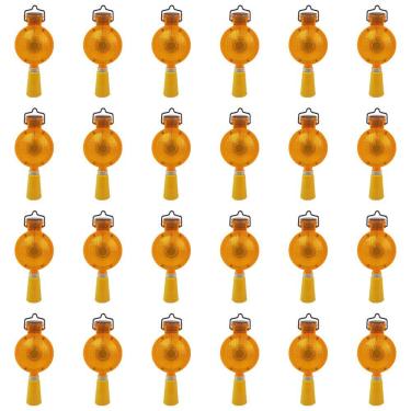 Imagem de Sinalizador Solar Viario Kit 24 Uni Seguranca Luz Led Sinalizaçao Cone Obra Luz Solar Evita Acidente Rodovia Iluminacao