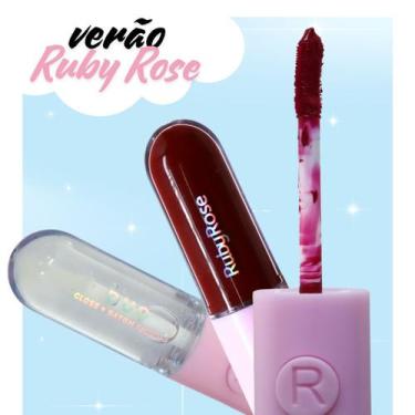 Imagem de Batom dua holografica (hb f568-3) - ruby rose