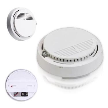Imagem de Detector De Incendio Alarme Fumaca Fogo Sensor Fotoeletrico Seguranca 