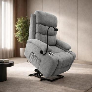 Imagem de Poltrona do Papai Reclinável Lift Austin Massagem e Elevação USB Supor