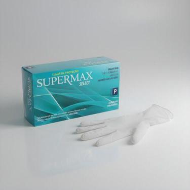 Imagem de Luva Select Látex P Com Pó Bioabsorvível Uso Geral Supermax, Branco, P
