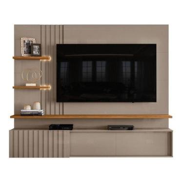Imagem de Painel Suspenso com Bancada Para TV até 65" Led 3 Portas Atena Fendi N