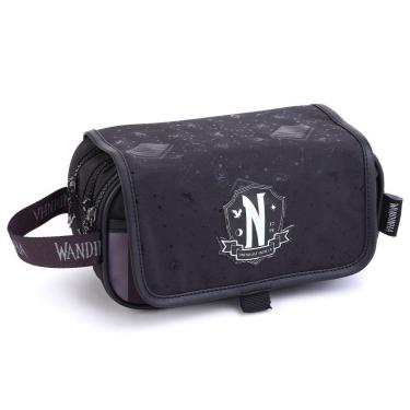 Imagem de Estojo Triplo Escolar Infantil Wandinha-Feminino