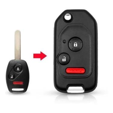 Imagem de Chave Canivete Honda Civic Fit Crv City Modelo Original 2 Bt - LShopM