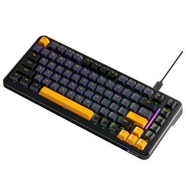 Imagem de Teclado Mecânico Gamer Attack Shark M86, 75% Compacto, RGB, Star Black